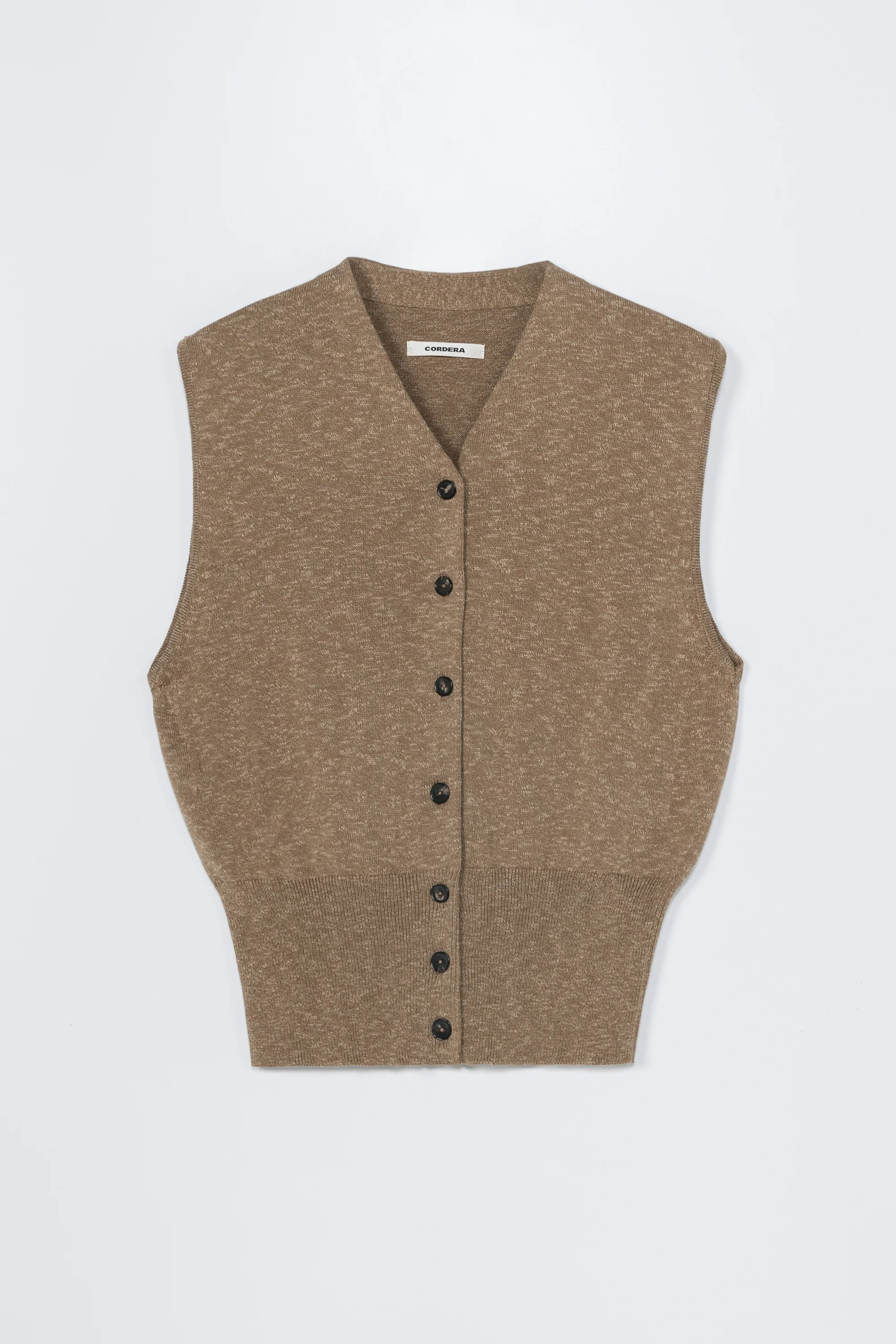 FLECKED COTTON WAISTCOAT - Image 4