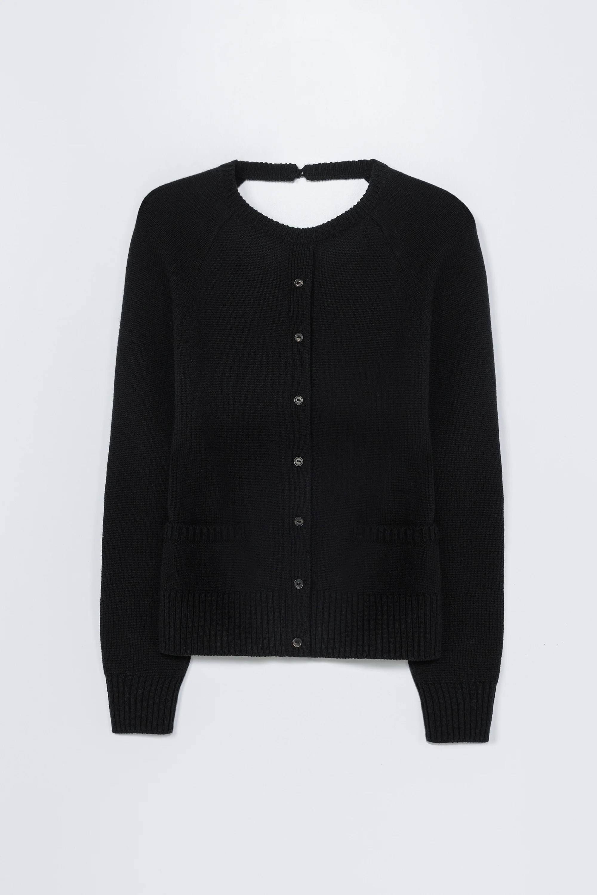 MERINO WOOL OPEN-BACK CARDIGAN - Image 4