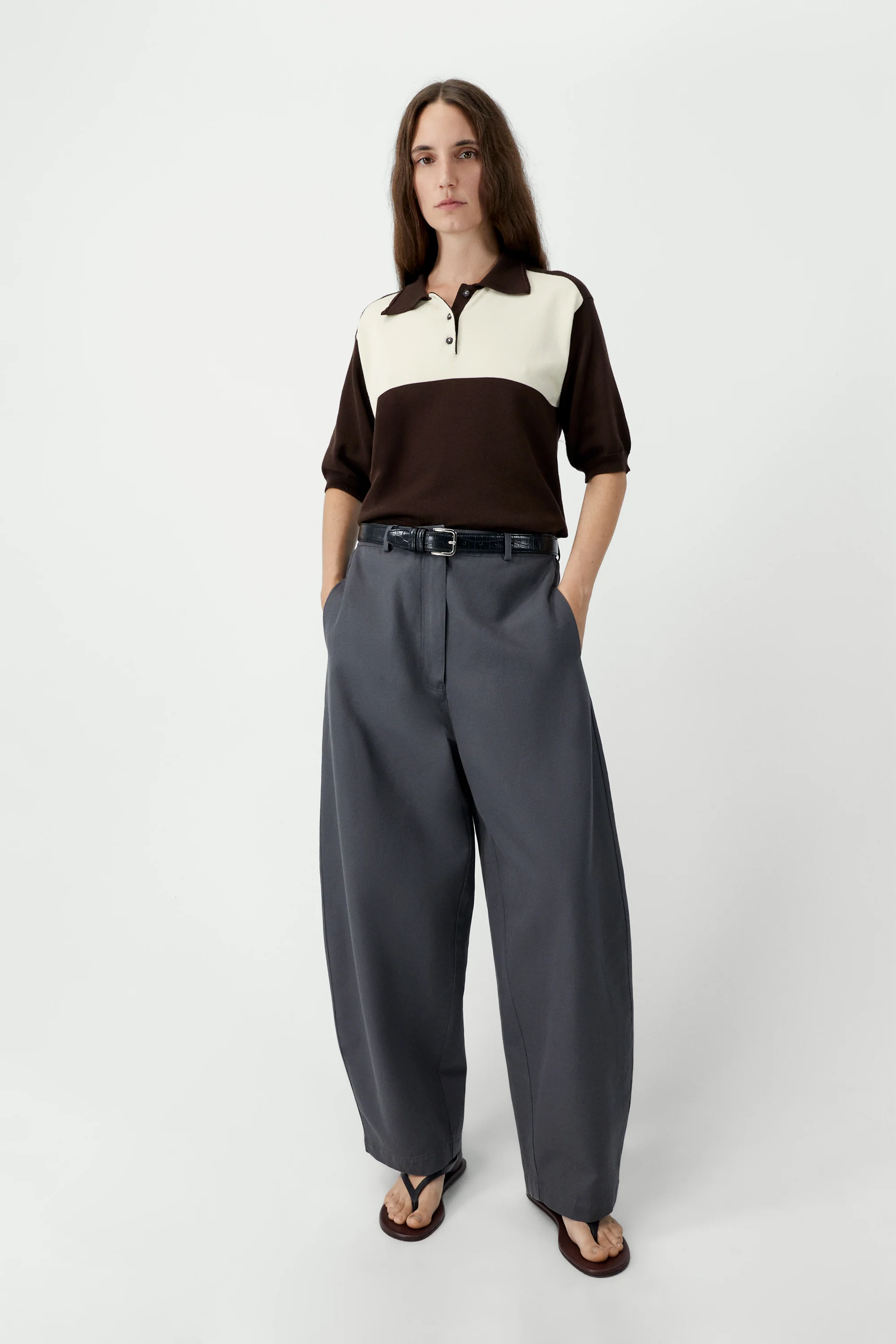 ORGANIC COTTON COLORBLOCK POLO - Image 2