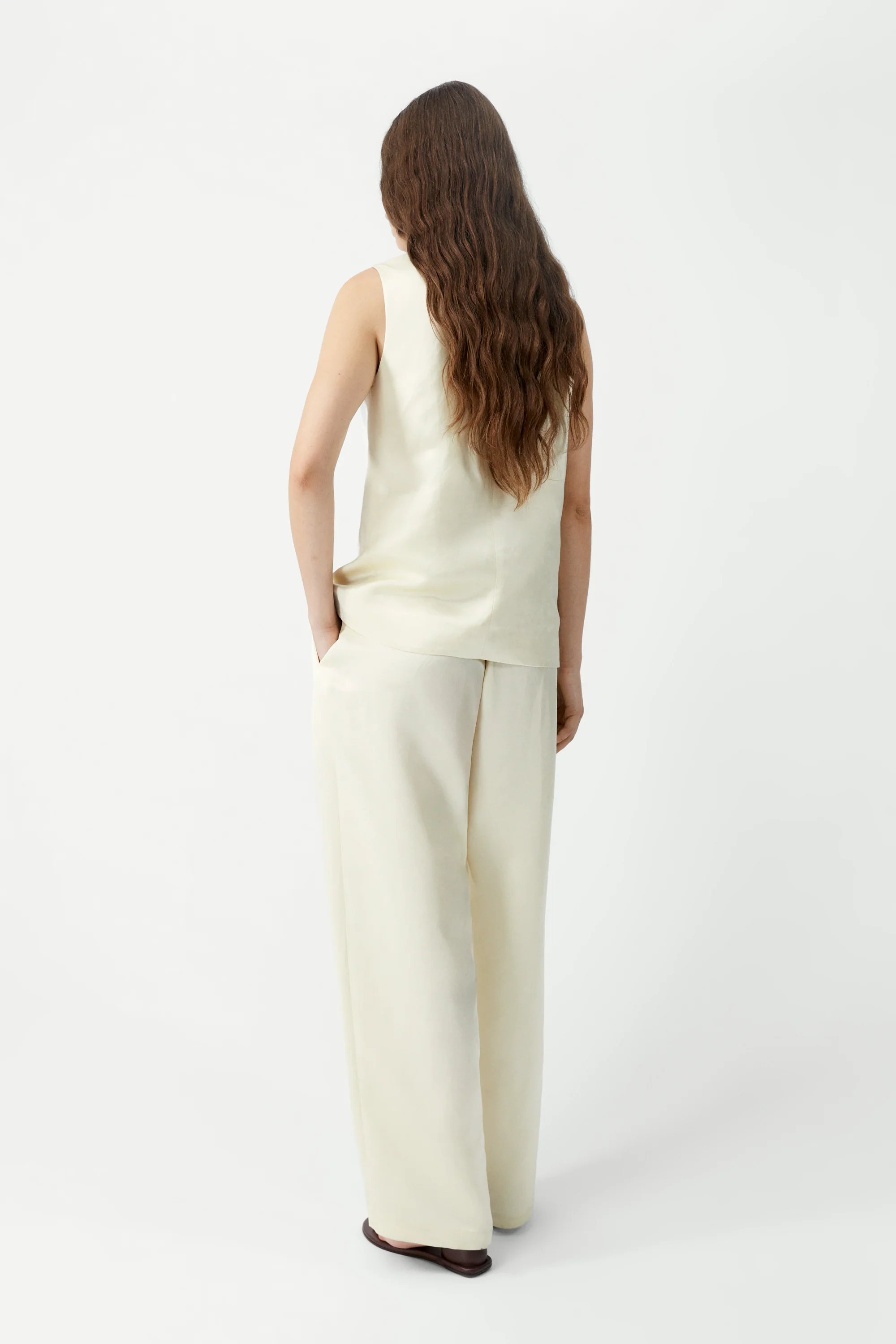 SATIN TAILORED VEST - Image 3